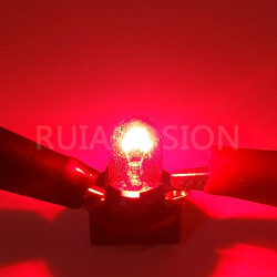 Ruiandsion T10 194 Lot de 10 lampes de lecture 12 V non polarisées rose/violet 200 lm pour éclairage intérieur, éclairage de por