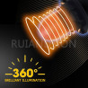Ruiandsion T10 194 Lot de 10 lampes de lecture 12 V non polarisées rose/violet 200 lm pour éclairage intérieur, éclairage de por
