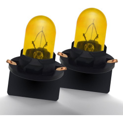 Ruiandsion Lot de 2 ampoules T10 pour éclairage intérieur, cartographie, plafonnier, 12 V, non polarité, 200 lm, jaune