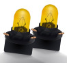 Ruiandsion Lot de 2 ampoules T10 pour éclairage intérieur, cartographie, plafonnier, 12 V, non polarité, 200 lm, jaune