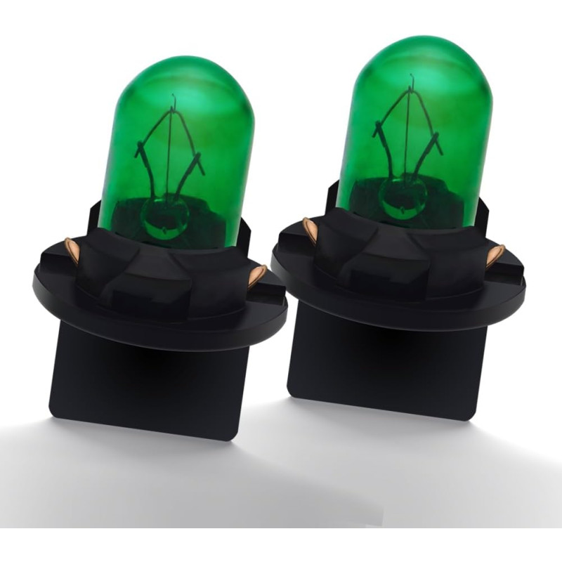 Ruiandsion T10 194 168 Lot de 2 lampes de lecture de cartes 12 V non polarisées Éclairage à 360° 200 lm Vert Pour lampes de lect