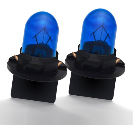 Ruiandsion Lot de 2 ampoules halogènes T10 194 168 bleues 12 V non polarisées 200 lm pour éclairage intérieur de voiture, lampe 