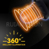 Ruiandsion T10 194 Lot de 2 lampes de tableau de bord 12 V non polarisées rouges 200 lm pour liseuses de cartes et éclairage de 