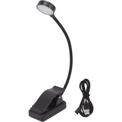 Hyuduo Lampe de Lecture Rechargeable par USB, Lampe de Bureau LED avec 4 Températures de Couleur, 3 Niveaux de luminosité, Col d