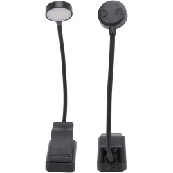 Hyuduo Lampe de Lecture Rechargeable par USB, Lampe de Bureau LED avec 4 Températures de Couleur, 3 Niveaux de luminosité, Col d