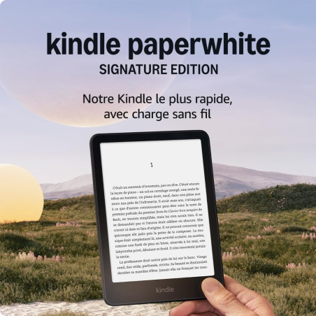 Amazon kindle paperblanc signature edition (nouvelle génération) - notre modèle le plus rapide avec éclairage avant à réglage au