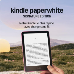 Amazon kindle paperblanc signature edition (nouvelle génération) - notre modèle le plus rapide avec éclairage avant à réglage au