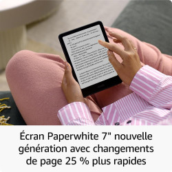 Amazon kindle paperblanc signature edition (nouvelle génération) - notre modèle le plus rapide avec éclairage avant à réglage au