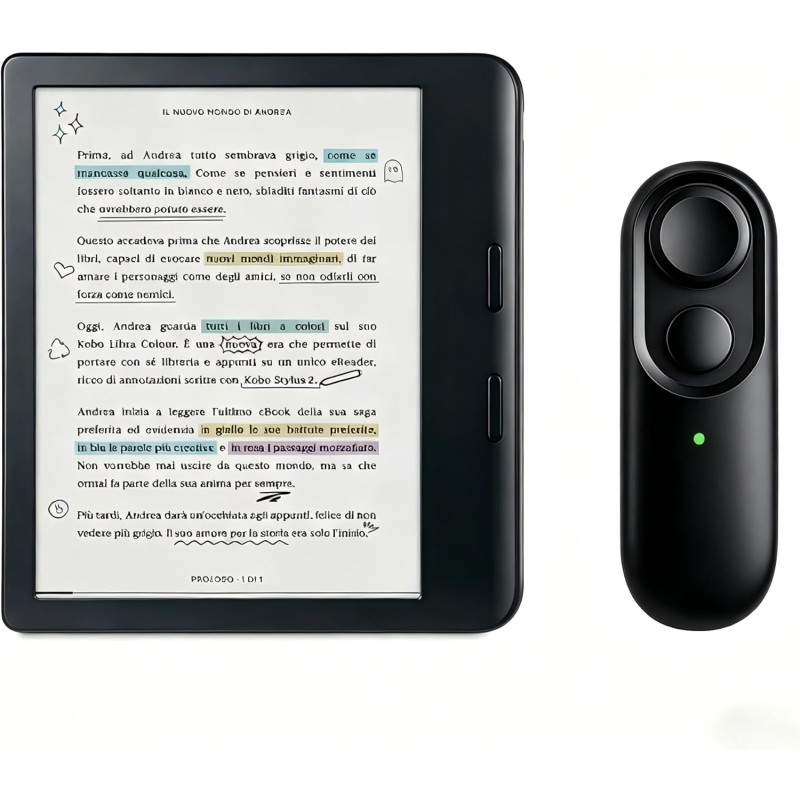 Télécommande tourne page commande pour lecture kobo au lit, télécommande bleutooth, accessoires pour la kobos, exclusivement pou