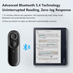 Télécommande tourne page commande pour lecture kobo au lit, télécommande bleutooth, accessoires pour la kobos, exclusivement pou