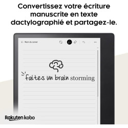 Kobo Elipsa 2E | Liseuse | 10.3” Écran Tactile antireflet avec ComfortLight Pro | Inclus Kobo Stylus 2 | Luminosité Ajustable | 