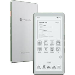 VIWOODS 6,13’’ Carta 1300 AiPaper Reader avec connectivité 4G, liseuse E Ink Ultra-Fine et légère, intégration IA, 300 PPI, lumi