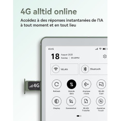 VIWOODS 6,13’’ Carta 1300 AiPaper Reader avec connectivité 4G, liseuse E Ink Ultra-Fine et légère, intégration IA, 300 PPI, lumi