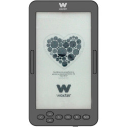 Woxter E-Book Scriba 195 S - Lecteur-Compact Noir de Livres électroniques de 4.7 Pouces (960x540, écran Blanc perlé e-LIK, epub,
