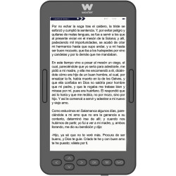 Woxter E-Book Scriba 195 S - Lecteur-Compact Noir de Livres électroniques de 4.7 Pouces (960x540, écran Blanc perlé e-LIK, epub,