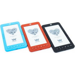 Woxter E-Book Scriba 195 S - Lecteur-Compact Noir de Livres électroniques de 4.7 Pouces (960x540, écran Blanc perlé e-LIK, epub,