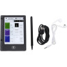 Liseuse électronique 5 pouces, lecteur de livre électronique à écran tactile lcd couleur, wifi, bleutooth, fm, appel vocal, avec