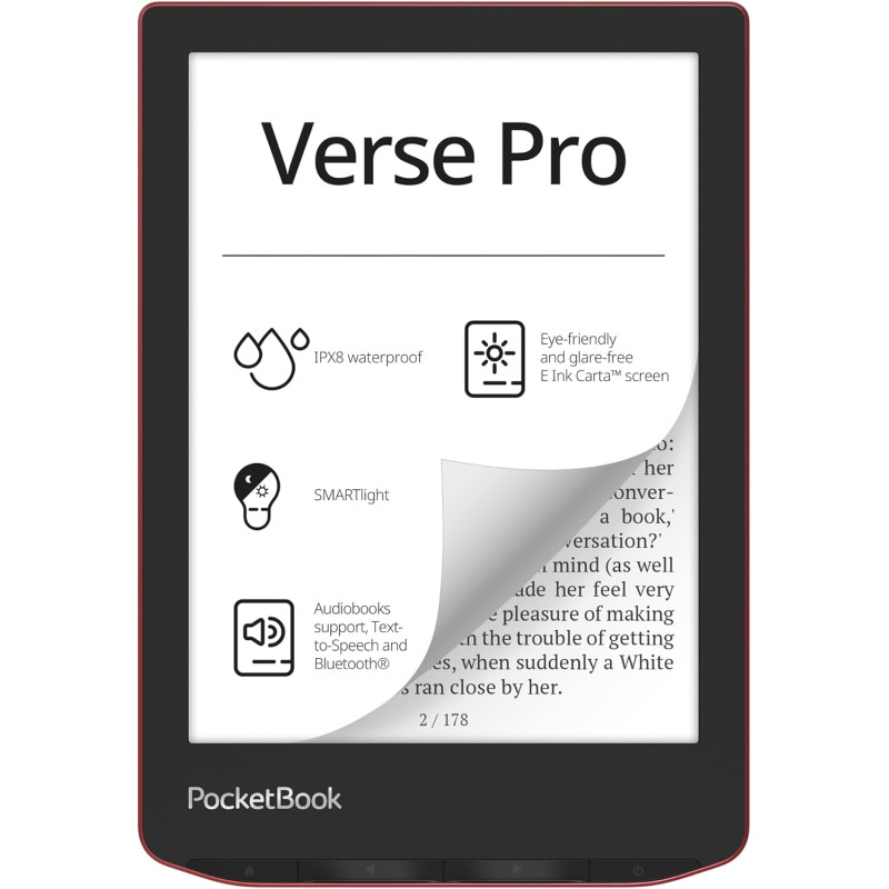 Pocketbook verse pro - passion rouge