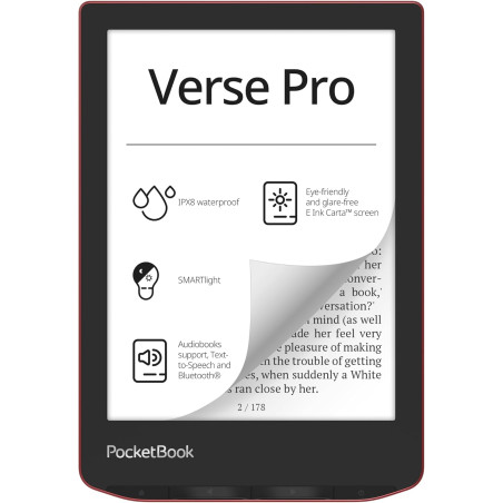 Pocketbook verse pro - passion rouge