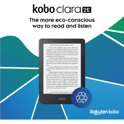Kobo Liseuse Clara 2E. Une façon Plus éco-consciente.Écran Tactile E Ink Carta 1200 HD de 6 po Résolution de 1 448 x 1 072 et 30