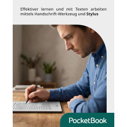 Pocketbook inkpad one liseuse, avec écran e‑ink mobius 10,3", 32 go, prise en charge du stylet, bleutooth, smartlight, noir mat,