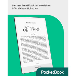 Pocketbook inkpad one liseuse, avec écran e‑ink mobius 10,3", 32 go, prise en charge du stylet, bleutooth, smartlight, noir mat,