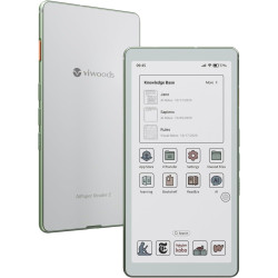 VIWOODS 6,13’’ AiPaper Reader C avec écran Couleur, liseuse E Ink avec lumière Chaude et Froide réglable, Ultra-Fin et léger, in