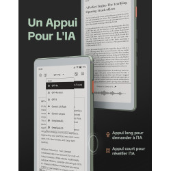 VIWOODS 6,13’’ AiPaper Reader C avec écran Couleur, liseuse E Ink avec lumière Chaude et Froide réglable, Ultra-Fin et léger, in