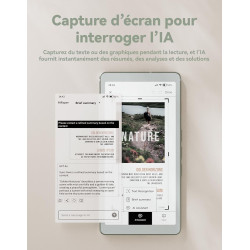 VIWOODS 6,13’’ AiPaper Reader C avec écran Couleur, liseuse E Ink avec lumière Chaude et Froide réglable, Ultra-Fin et léger, in