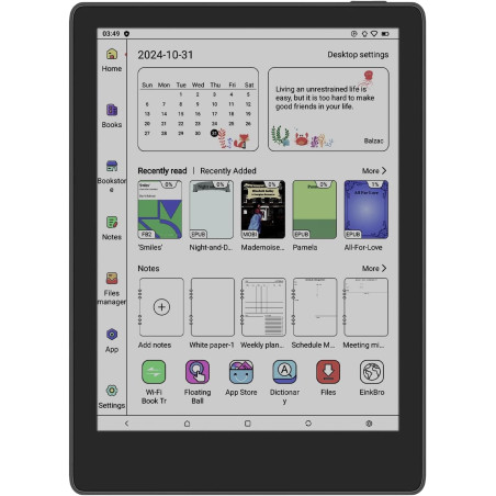 Meebook M8C | Lecteur E-Ink 7,8" avec |Android 14 | Écran Kaleido 3 300 PPI | Processeur Octo-cœur |4Go+64Go |Double Micro/Haut-