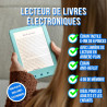 Argentgear® ebook reader avec rétroéclairage | écran tactile e-ink de 6 pouces | mémoire de 4 go pour 3000+ e-books | e-reader |