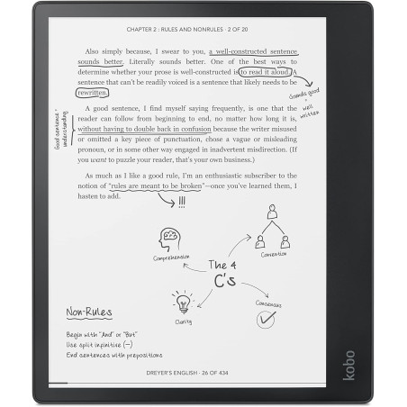 Kobo Elipsa Pack | eReader | 10.3” Glare Free Touchscreen | Mark Up eBooks | Includes 1 Kobo Stylus & 1 SleepCover | Adjustable 