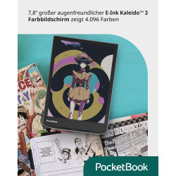 PocketBook InkPad Color 3 Stormy Sea Liseuse Écran Tactile 32 Go WiFi Gris PB743K3-1-WW-B