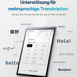 iflytek AINOTE Air 2 Tablette E-Ink 8.2" – Prise de Notes & Papier Numérique avec Stylet, Enregistrement AI, Transcription Multi