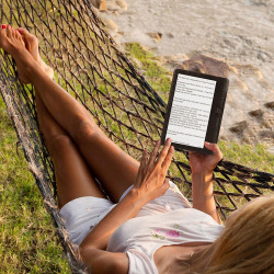 Lecteur de Livres électroniques Portable de 7 Pouces, écran coloré Résistant à l'eau, Prend en Charge la Carte Mémoire pour Lire