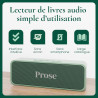 Prose - Lecteur de Livre Audio avec 1 Livre Inclus - Appareil Simple sans Smartphone - Écouter Romans, Polars, Histoire - Idée C