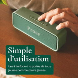Prose - Lecteur de Livre Audio avec 1 Livre Inclus - Appareil Simple sans Smartphone - Écouter Romans, Polars, Histoire - Idée C