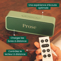 Prose - Lecteur de Livre Audio avec 1 Livre Inclus - Appareil Simple sans Smartphone - Écouter Romans, Polars, Histoire - Idée C