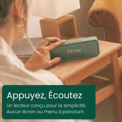 Prose Coffret Premium - Lecteur de Livres Audio + 24 Livres au Choix - sans Écran, Interface Intuitive - Idéal Cadeau Parents et