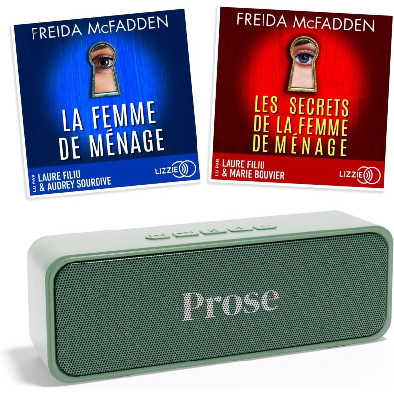 Prose Coffret Livre Audio La Femme De Ménage - Freida McFadden + Lecteur Livres Audio, Large Catalogue de Livres à Écouter - Int