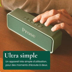 Prose - Coffret Cadeau Saint Valentin et Cadeau Couple - Lecteur de Livres Audio + 3 en Audio - Idée Cadeau Originale