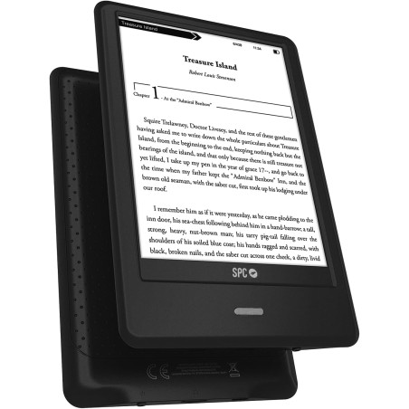 SPC Dickens Light 2 Pro – Liseuse Livre électronique écran Tactile 6 Pouces | Luminosité et température de Couleur réglables | 8