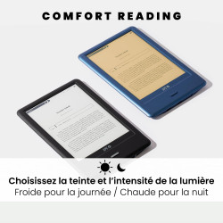 SPC Dickens Light 2 Pro – Liseuse Livre électronique écran Tactile 6 Pouces | Luminosité et température de Couleur réglables | 8