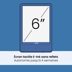 SPC Dickens Light 2 Pro – Liseuse Livre électronique écran Tactile 6 Pouces | Luminosité et température de Couleur réglables | 8