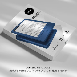 SPC Dickens Light 2 Pro – Liseuse Livre électronique écran Tactile 6 Pouces | Luminosité et température de Couleur réglables | 8