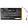 vhbw Batterie Remplacement pour Kobo SP305590 pour liseuse e-Book Reader (1500mAh, 3,7V, Li-polymère)