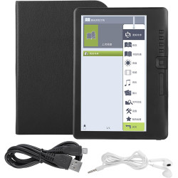 BK7019 Portable 7inch E Book Reader Écran coloré Prend en Charge la Carte Mémoire 8G Mémoire 1. Design étanche E? Booke? Livre R