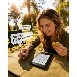 Télécommande Stouchi pour Kobo, Tourne-Page sans Pince avec Boîtier de Charge, Mains Libres Compatible Clara BW/Libra Colour/Cla