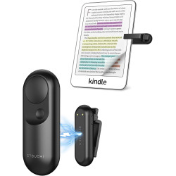 Stouchi télécommande kindle pour tourne page kindle paperblanc colorsoft oasis scribe et liseuses télécommande 2-en-1 magnétique