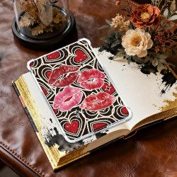 8 cartes décoratives y2k pour kindle paperblanc – inserts papier esthétiques léopard & rétro, compatibles liseuse kindle paperbl